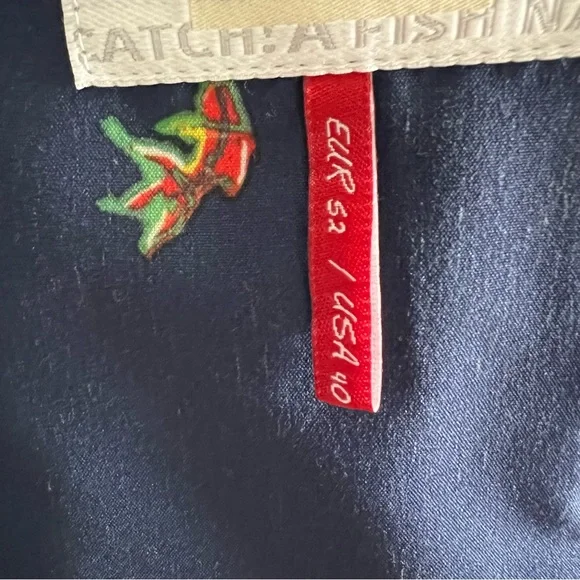 A Fish Named Fred Linen Blazer Jacket Size 40